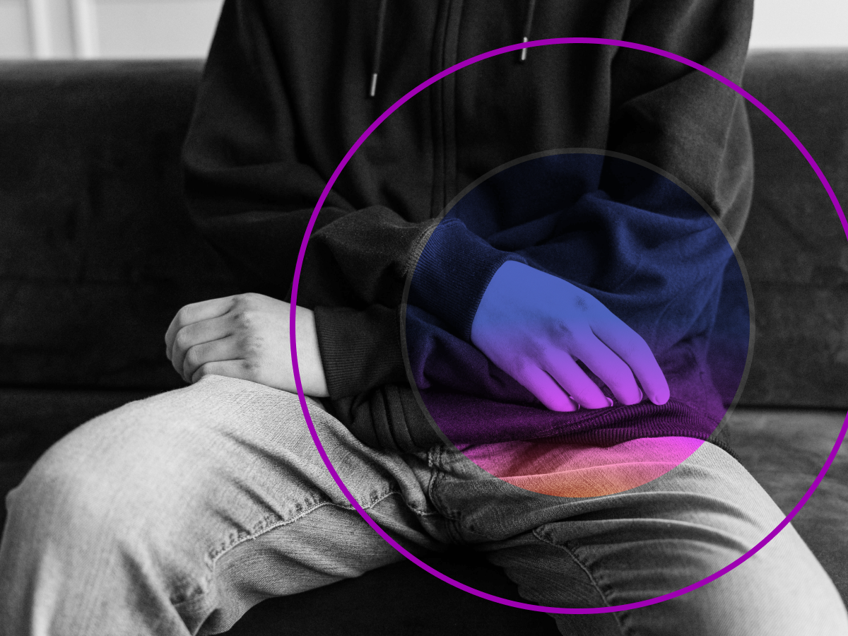 Persoon met geschaafde handen